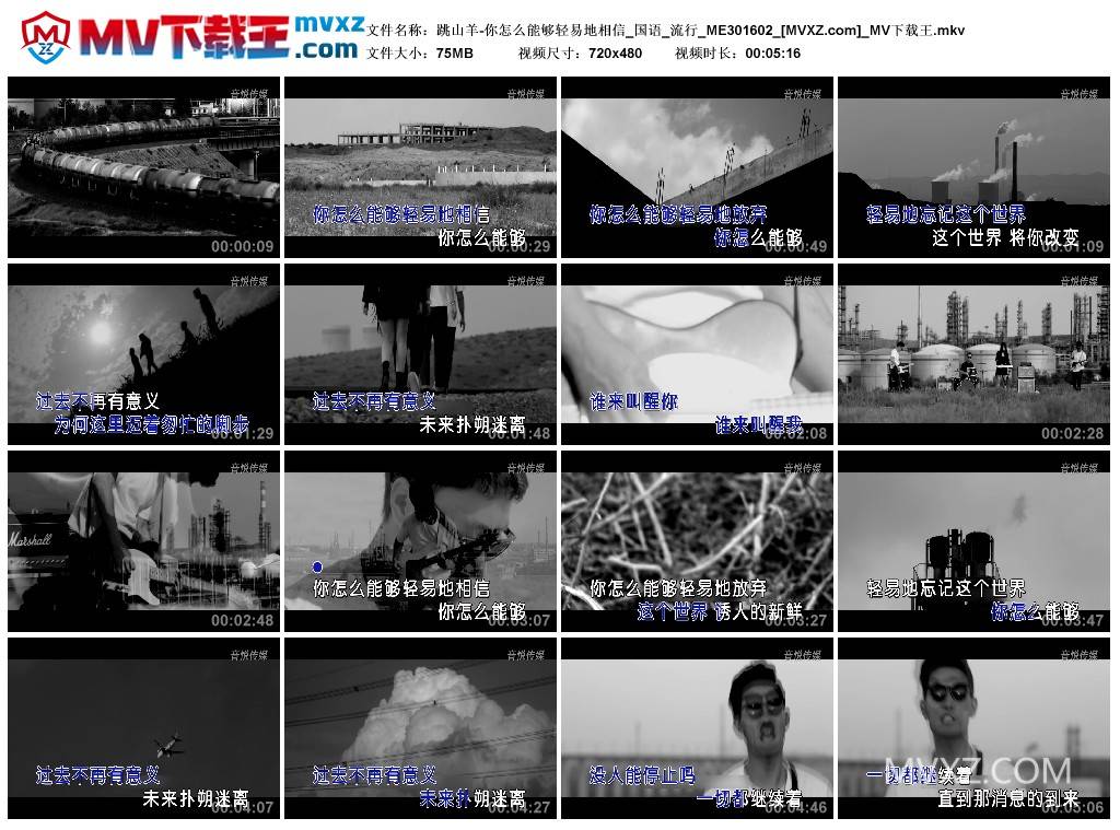 跳山羊-你怎么能够轻易地相信_国语_流行_ME301602